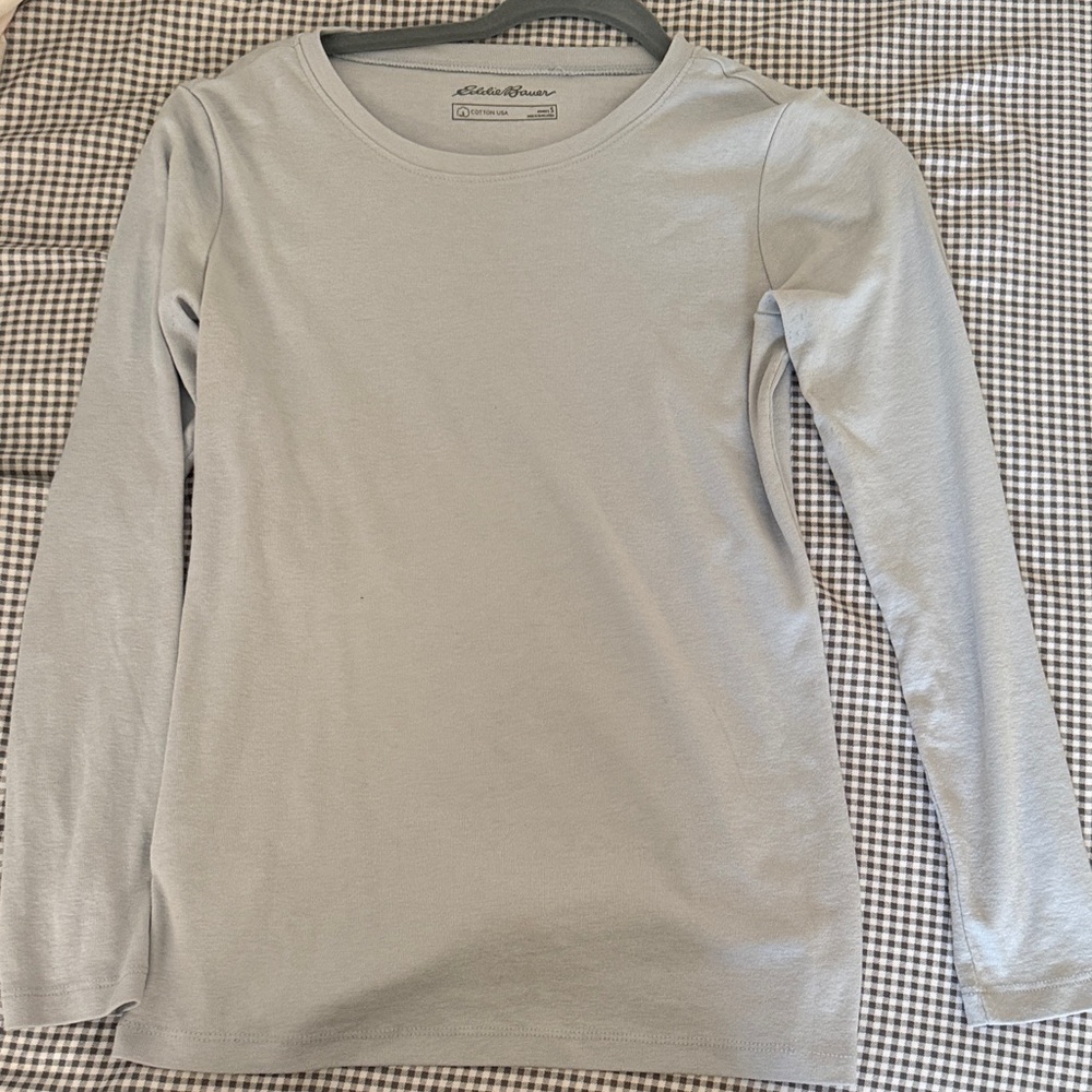 Eddie Bauer Soft baby blue Long Sleeve Shirt